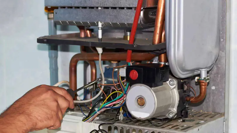 جرقه زن پکیج خراب یا معیوب است